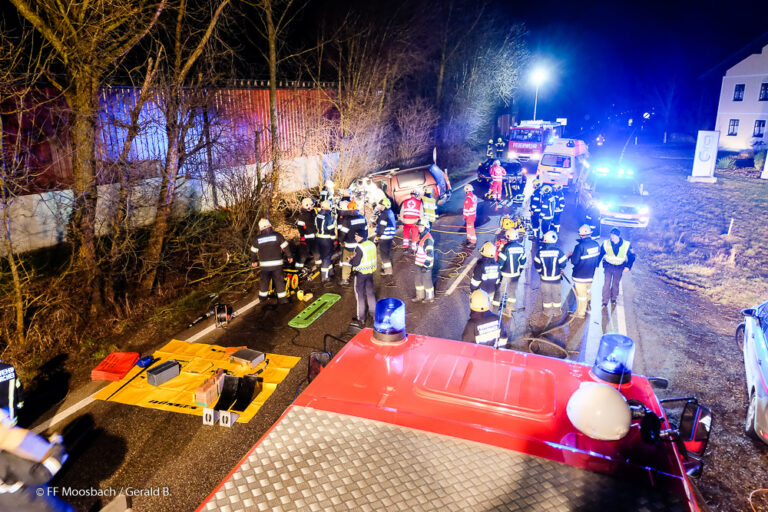 16.03.2018 Verkehrsunfall mit eingeklemmter Person