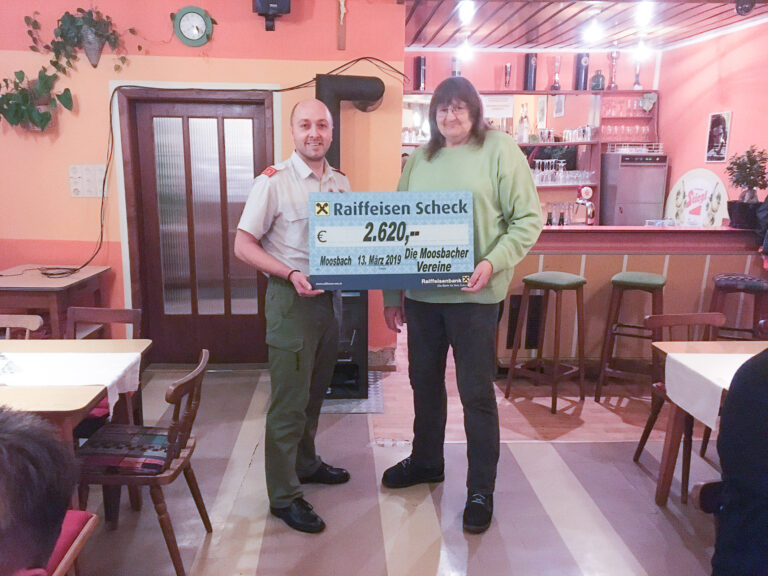 13.03.2019 Spendenübergabe Adventmarkt Moosbach